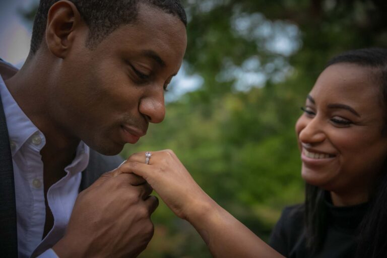 successful surprise proposal in japanese garden in tokyo
